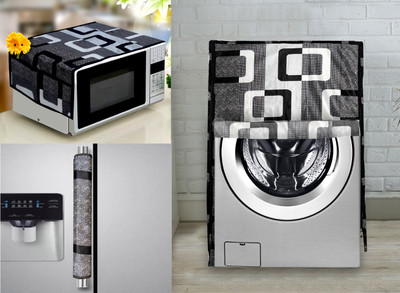 Comfort House Front Loading Washing Machine  Cover(Width: 58.42 cm, Black)