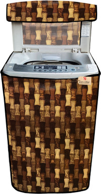 GURU-ISHMA Top Loading Washing Machine  Cover(Width: 58.2 cm, Brown, Gold)
