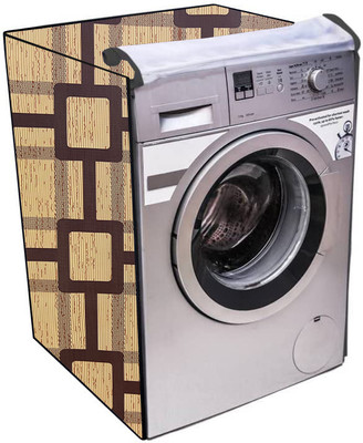 Archistylo Front Loading Washing Machine  Cover(Width: 68 cm, Yellowish, Orange)