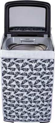 Classic Top Loading Washing Machine  Cover(Width: 57 cm, BLACK, WHITE)