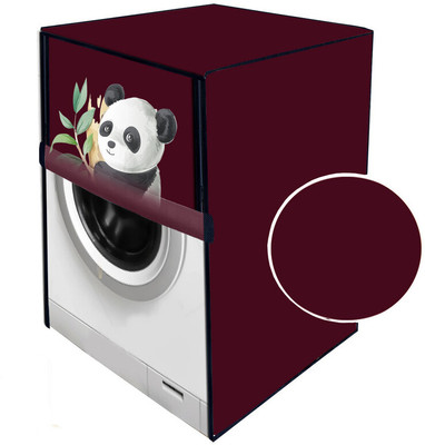 JM Homefurnishings Front Loading Washing Machine  Cover(Width: 69 cm, Maroon)