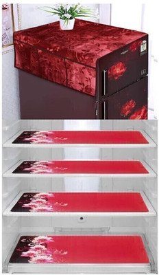 REVEXO Refrigerator  Cover(Width: 56.5 cm, Multicolor)
