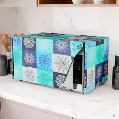 Heart Home Microwave Oven  Cover(Width: 51 cm, Green & Blue)