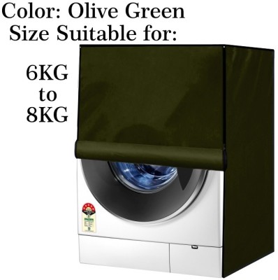 Declooms Front Loading Washing Machine  Cover(Width: 61 cm, Green)