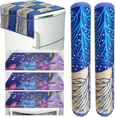 Romiz Fridge Mat(Width: 53.54 cm, BLUE)