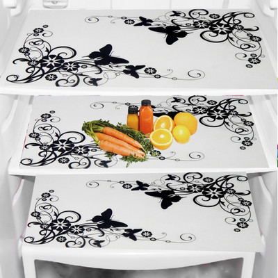 SANRAKSSHAN Fridge Mat(Width: 44 cm, Multicolor)