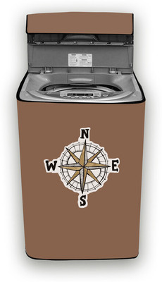 Hizing Top Loading Washing Machine  Cover(Width: 61 cm, Beige, Silver)