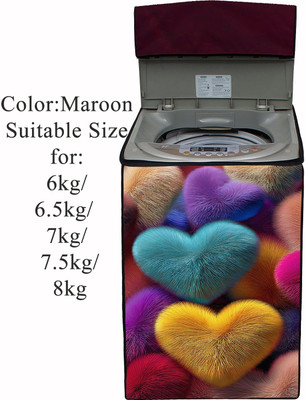 Declooms Top Loading Washing Machine  Cover(Width: 61 cm, Multicolor)