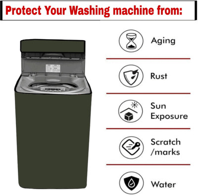 buybuzz Top Loading Washing Machine  Cover(Width: 56 cm, Green)