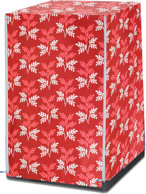 Woah Front Loading Washing Machine  Cover(Width: 88.9 cm, Red Leaf)