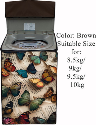 Declooms Top Loading Washing Machine  Cover(Width: 64 cm, Brown)
