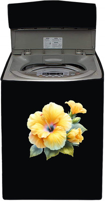 SO HOMEFURNISHING Top Loading Washing Machine  Cover(Width: 55.2 cm, Black)