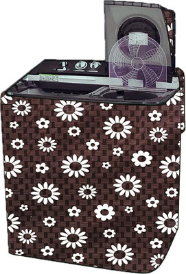 Adira Semi-Automatic Washing Machine  Cover(Width: 88 cm, Black)