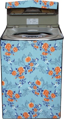 Glassiano Front Loading Washing Machine  Cover(Width: 66.04 cm, Blue, Orange)