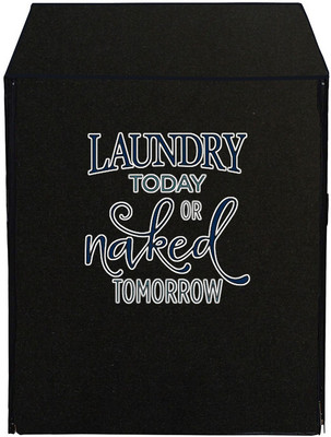Archistylo Front Loading Washing Machine  Cover(Width: 54 cm, Black)