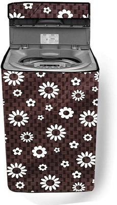 JM Homefurnishings Top Loading Washing Machine  Cover(Width: 54 cm, Gray, White)