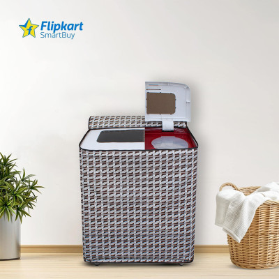 Flipkart SmartBuy Semi-Automatic Washing Machine  Cover(Width: 89 cm, Silver)