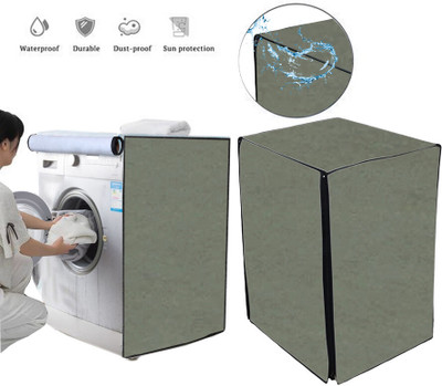 Rubieq Front Loading Washing Machine  Cover(Width: 63 cm, Green)