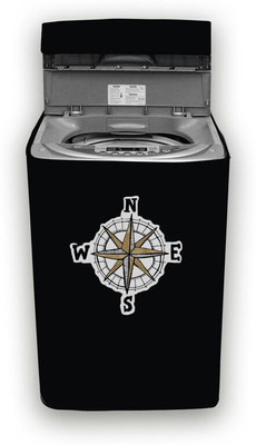 Hizing Top Loading Washing Machine  Cover(Width: 58 cm, Black, Silver)