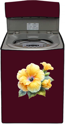 SO HOMEFURNISHING Top Loading Washing Machine  Cover(Width: 55.2 cm, Maroon)