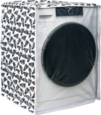 Classic Front Loading Washing Machine  Cover(Width: 72 cm, White, Black)