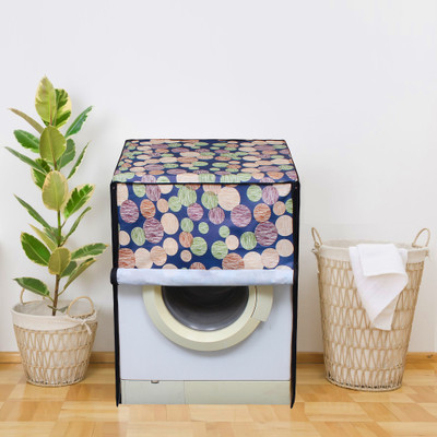 Glassiano Front Loading Washing Machine  Cover(Width: 66.04 cm, Blue, Green)