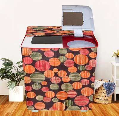 E-Retailer Semi-Automatic Washing Machine  Cover(Width: 84 cm, Suitable For 5 To 8 KG Washing Machines, Multicolor)