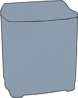 JM Homefurnishings Semi-Automatic Washing Machine  Cover(Width: 83 cm, Grey)