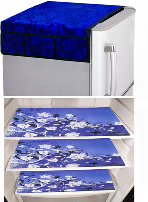 KUBER INDUSTRIES Refrigerator  Cover(Width: 56 cm, Blue)