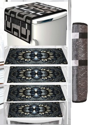 REVEXO Refrigerator  Cover(Width: 91 cm, Multicolor)