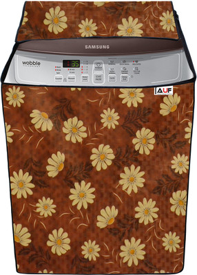 AAVYA UNIQUE FASHION Top Loading Washing Machine  Cover(Width: 63.7 cm, Yellow,Brown)