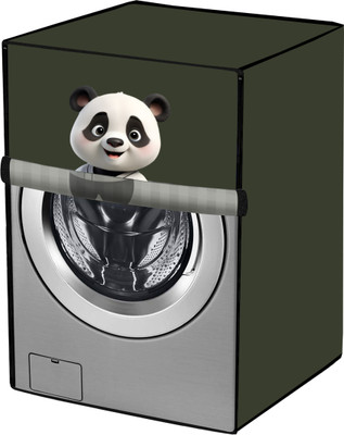 Amodori Front Loading Washing Machine  Cover(Width: 61 cm, Green, Pink)