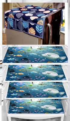 REVEXO Refrigerator  Cover(Width: 91 cm, Multicolor)