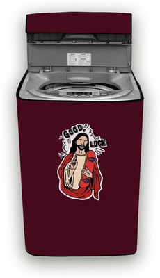 Hizing Top Loading Washing Machine  Cover(Width: 56 cm, Maroon, Red)
