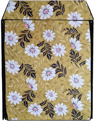 AAVYA UNIQUE FASHION Front Loading Washing Machine  Cover(Width: 61 cm, Gold, White)