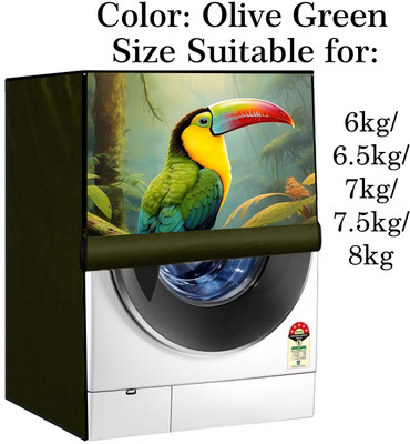 Declooms Front Loading Washing Machine  Cover(Width: 61 cm, Green)