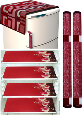 RichBox Refrigerator  Cover(Width: 55 cm, RED)