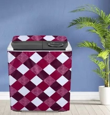 giri creative store Semi-Automatic Washing Machine  Cover(Width: 77 cm, maroon, coffee)