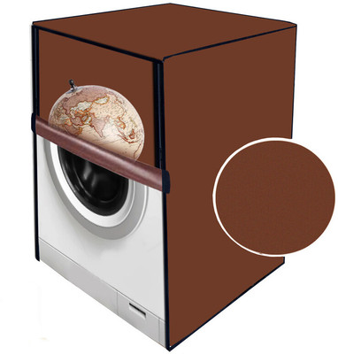 JM Homefurnishings Front Loading Washing Machine  Cover(Width: 63 cm, Brown)