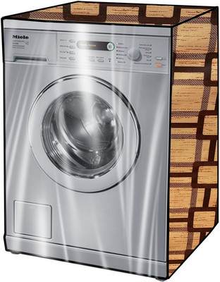 KVAR Front Loading Washing Machine  Cover(Width: 65 cm, Yellow, Brown)