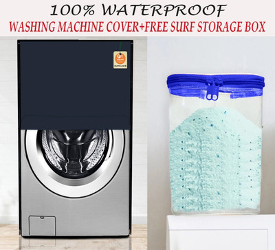 Kanushi Industries Front Loading Washing Machine  Cover(Width: 58.42 cm, NAVY BLUE)
