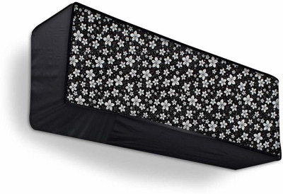 Lala Maneet Air Conditioner  Cover(Width: 114.3 cm, BLACK FLOWER)
