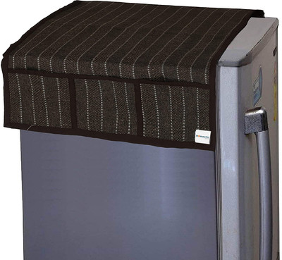 HOMESTIC Refrigerator  Cover(Width: 98 cm, Brown)