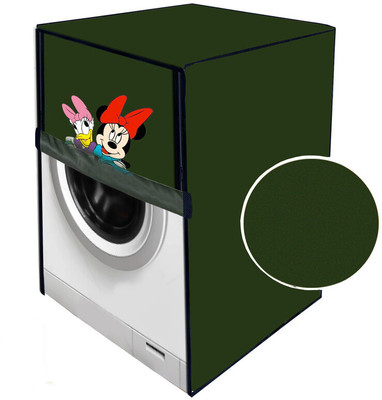 JM Homefurnishings Front Loading Washing Machine  Cover(Width: 69 cm, Green)