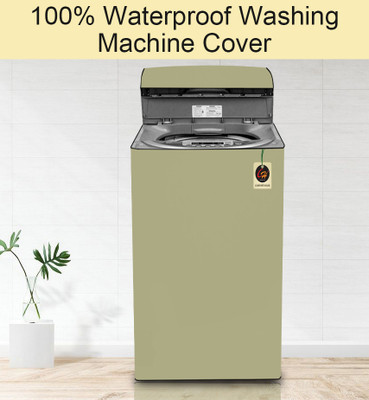 Comfort House Top Loading Washing Machine  Cover(Width: 58.42 cm, Khaki)
