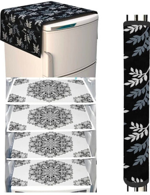 REVEXO Refrigerator  Cover(Width: 56.5 cm, Multicolor)