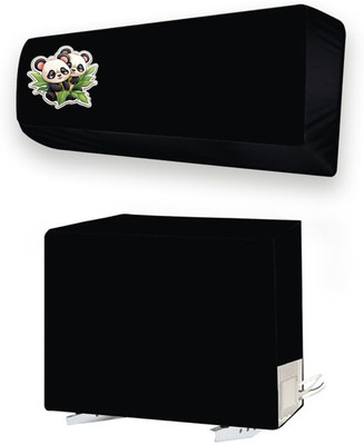 ME AND ME Air Conditioner  Cover(Width: 112.5 cm, Black)