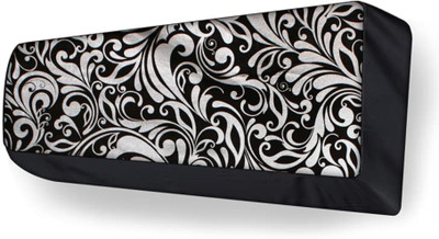Lala Maneet Air Conditioner  Cover(Width: 111.76 cm, Black Leaves & Floral)