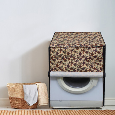 Dream Care Front Loading Washing Machine  Cover(Width: 66.04 cm, Cream, Brown)
