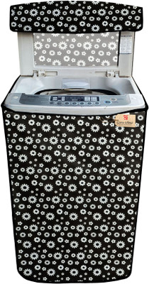 GURU-ISHMA Top Loading Washing Machine  Cover(Width: 58.24 cm, Black, White)